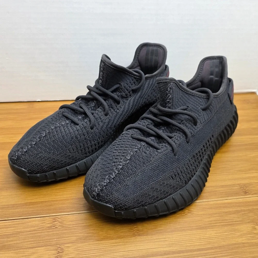 Adidas Yeezy Boost 350 V2 Black Non-Reflective FU9006 Mens Sneakers Size 10